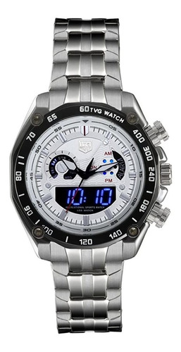 Reloj Hombre Tvg 3168 Cuarzo Pulso Plateado Just Watches