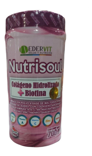 Colágeno Hidrolizado  + Biotina 700g Eder - g a $55