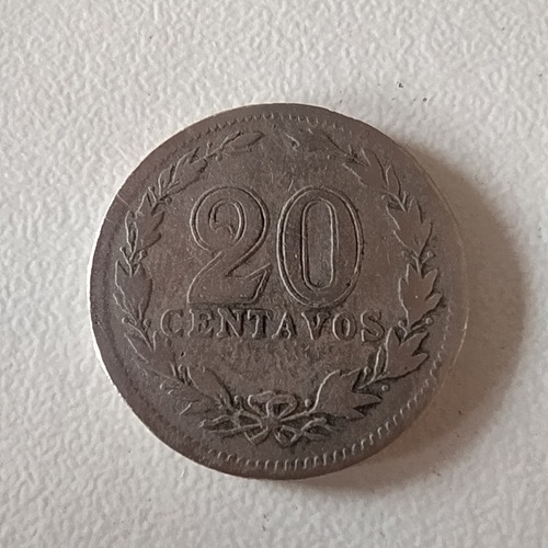 Antigua Moneda Níquel 20 Centavos Argentina 1905 Cj# 56