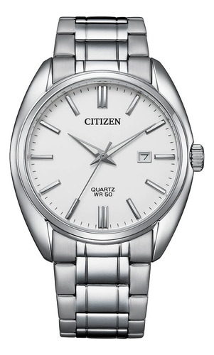 Bi5100-58a Reloj Citizen Cuarzo 41mm Plateado Fondo Blanco