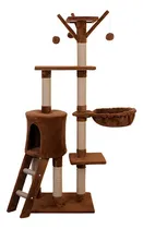 Comprar Torre Árbol Con Postes Rascadores Para Gato Color Café