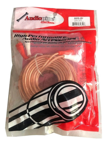 Cable Audiopipe 2 Rca - 2 Rca 6 Metros