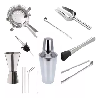 Set Kit Bartender Barman Completo Levys Bazar Acero Inox