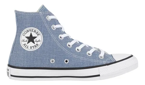 All Star Chuck Taylor Azul Jeans Lona Frete gr tis