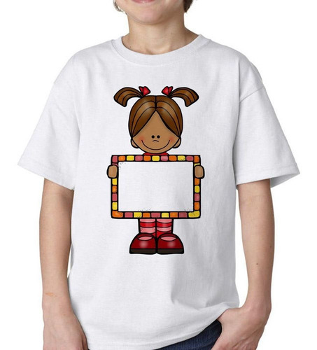 Remera De Niño Niña Placa Girl Diseño Animado