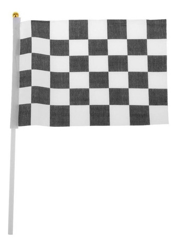 ./ . 12 Unidades De Bandeira De Fórmula F1 Xadrez Preto E
