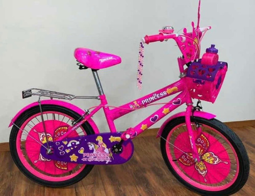 Bicicleta Rin 20 Para Niña Modelo Princesa Parrilla Nueva