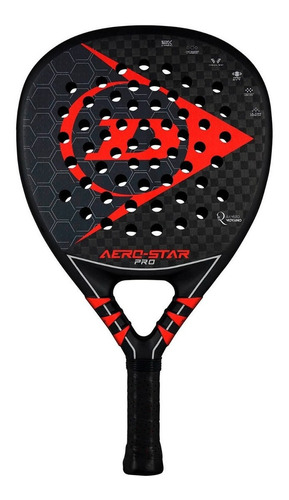 Paleta de pádel  Dunlop Aero Star Pro 2021 color negro/rojo