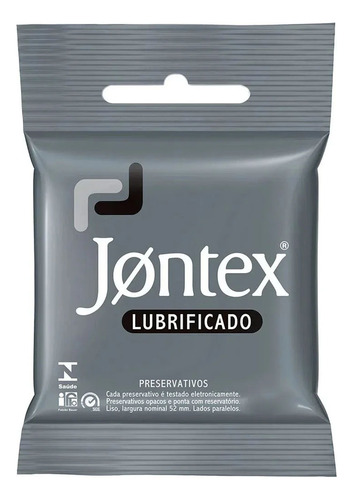 Preservativo Lubrificado Jontex Camisinha C/ 3 Unidades