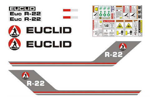 Kit De Calcomanías Para Euclid R22 Moderno