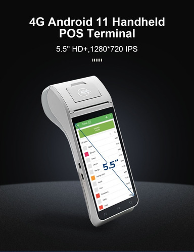 Terminal Escaner Codigos Qr Impresora Wifi Gsm Bluetooth V2