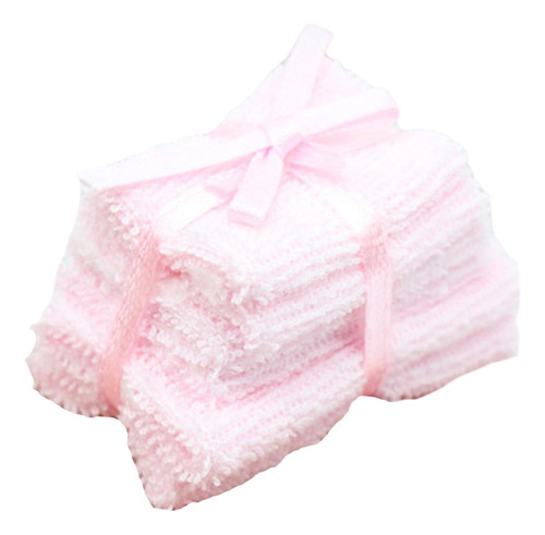 Accesorios Para Casa De Muñecas, Juego De Toallas Para Rosa