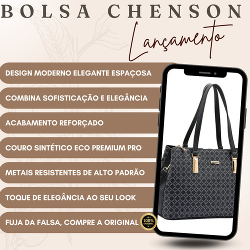 Bolsa Grande Para Trabalhar Transversal Mão Estruturada De Couro PU Cor Preta Elegante