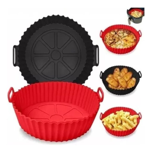 Forma Silicone Air Fryer Protetor Antiaderente 20cm - Padrão