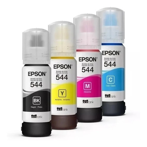 Tinta Epson Original Colores 544 L3150 L3110 Sin/caja