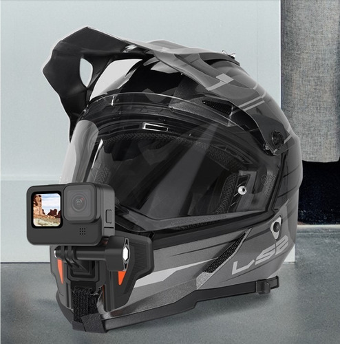 Imagen 5 de 8 de Soporte Montaje Para Casco De Moto Para Gopro U Otras