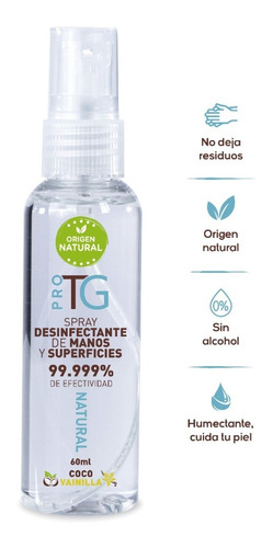 Spray Desinfectante Natural Manos Superficies 60ml Antivirus | Mercado Libre