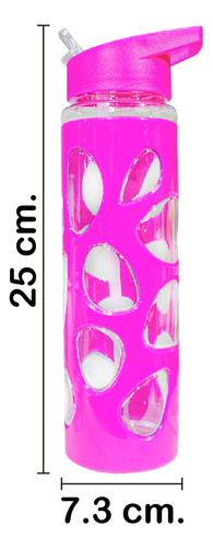 Botella De Agua Deportiva Plástico Diseño Circulos 900ml