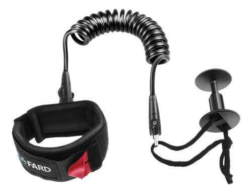 5\\\\\\\' Leash With Double Stainless Steel Black Black 5ft