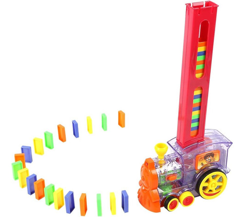 Juguete Tren Domino Electronico Automatico 60 Fichas Niños 