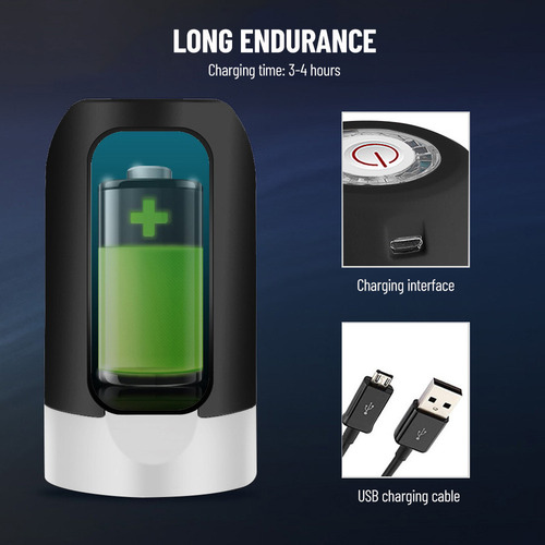 Bomba Eléctrica Recargable Para Botellas De Agua S+ Con Usb