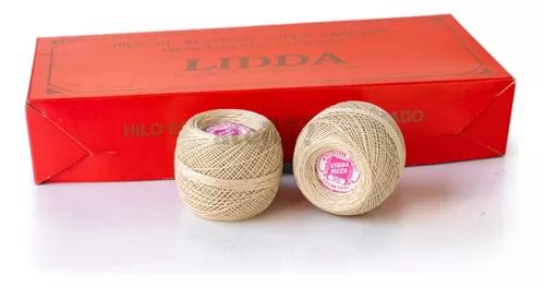 Hilo Algodon Crochet LIDDA Tit 10 X 10 Ovillos De 65 Metros