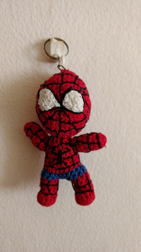 Llavero Hombre Araña En Crochet