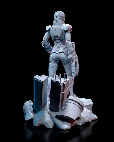 Comandante Shepard Mass Effect Game 24cm Figura Resina