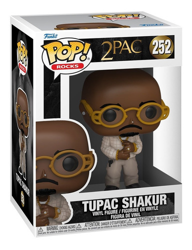 Funko Pop! Rocks: 2pac - Tupac Shakur #252 (en D3 Gamers)