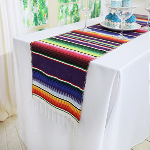 Koyal Pack De 6 14 X 84 Pulgadas Mexican Serape Table Runner