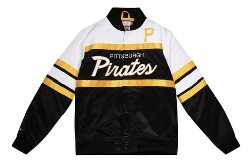 Mitchell & Ness Mlb Pitsburgh Pirates Chamarra Gruesa Satin 