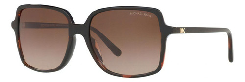 Anteojos de sol Michael Kors Solar MK2098U 56, color marrón con marco color marrón, lente marrón de policarbonato anteojos de sol uv