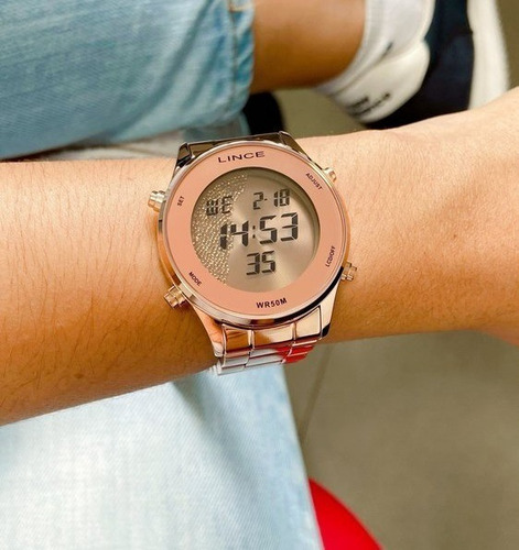 Imagem 2 de 7 de Relógio Lince Feminino Digital Sdr4638l Rxrx