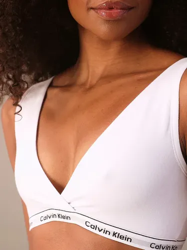 Top Reversível Ck Mini Modern Cotton Branco Liso 44 G