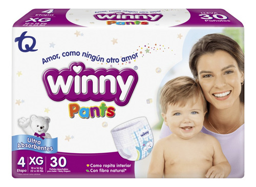 Pañal Winny Pants Et 4 - Unidad a $1377 Género Sin género Tamaño Grande (G