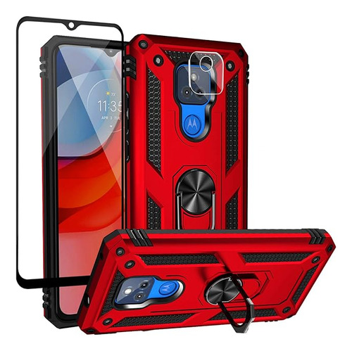 Funda Para Moto G Play 2021 Con Protector De Pantalla De Vid