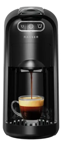 Cafetera Espresso 3 en 1 CLOONEY+ Ranser Multicapsula Dolce Gusto Nespresso Cafe Molido CM-C03B 3 Modos 20 Bar 1400W Negra