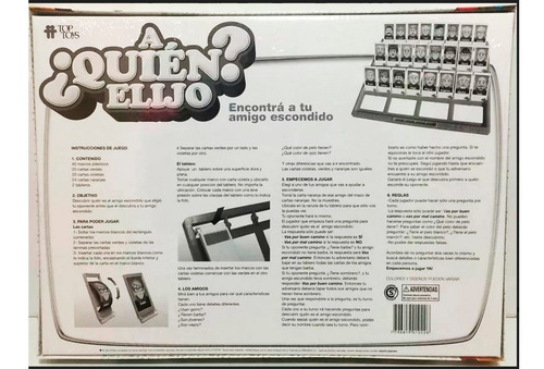 Imagen 3 de 5 de A Quien Elijo Quien Es Quien Grande Original Top Toys Edu
