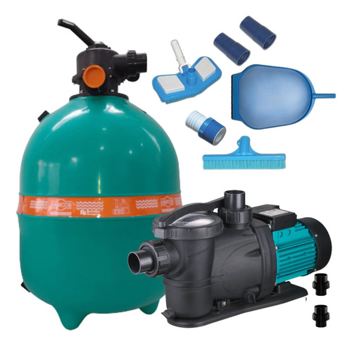 Bomba P/piscina 3/4cv Dancor C/filtro Dfr19 78.000l + Kit