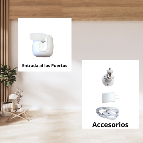 Cámara De Seguridad Inalámbrica Color Blanco Nocturna