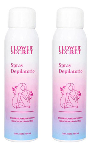 2 Spray Depilatorio 150 Ml - Flower Secret
