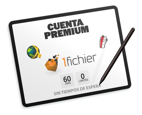 Imagen 1 de 4 de Cuentas Premium 1fichier X 2 Meses Ilimitada