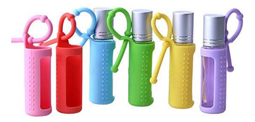 6 Fundas De Silicona Para Portabotellas De 5 Ml, 10 Ml, 15 M