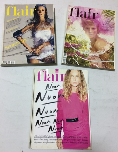 Lote De 3 Revistas Flair Italianas Nuevas