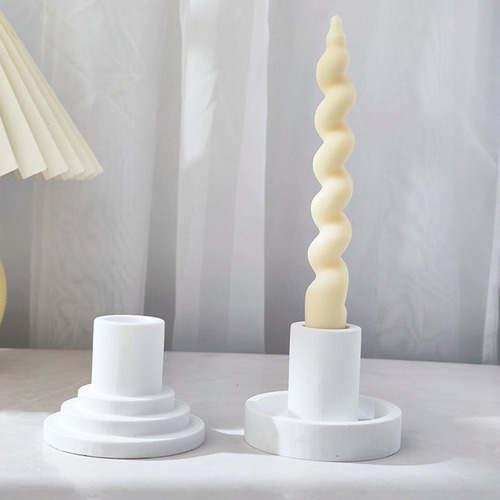 Candelabro (1 #mold) Molde De Silicona Fundido Con Epoxi Par