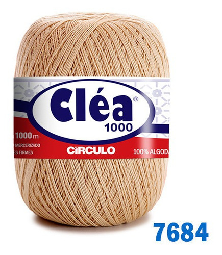 Linha Cléa 1000m Círculo Crochê Cor 7684 - Porcelana