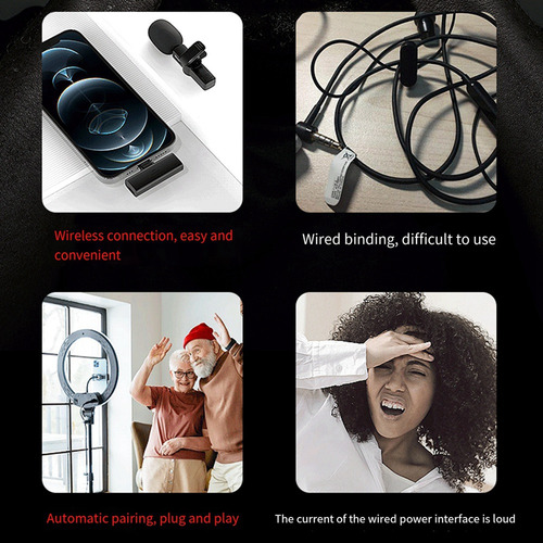 Micrófono De Cuello Inalámbrico K3pro, Uno A Dos, Grabación