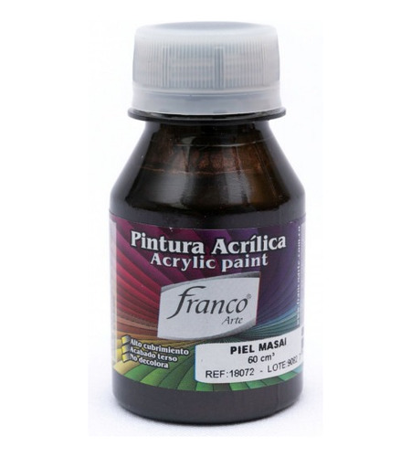 Pintura Al Frio Franco X60 Ml Metalizado Piel Masai 72