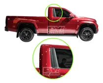 Comprar Calcos Parantes Vw Amarok Cabina Simple - Negro Mate Liso