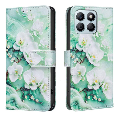 B Funda De Teléfono Tipo Cartera Para Honor X8c, Funda De Piel Sintética Con Función Atril, Ranuras Para Tarjetas,
